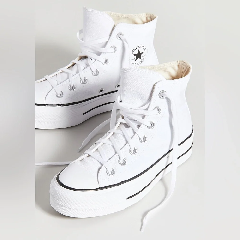 Converse Chuck Taylor All Star Lift High Top Sneakers, Size 6 - Picture 2 of 10